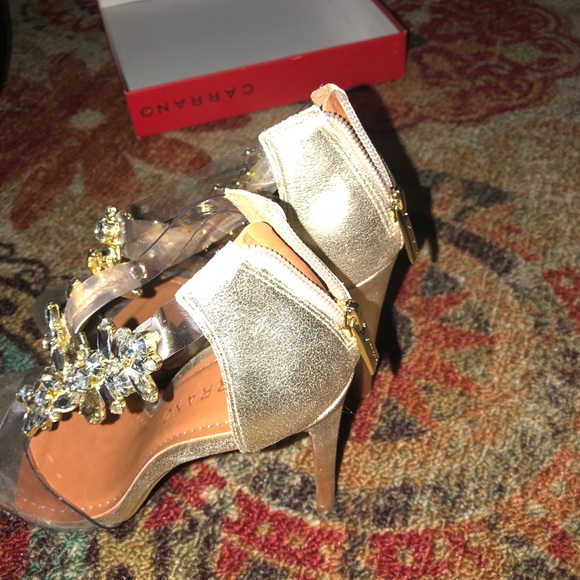 Gold Rhinestone heels - Picture 3 of 6
